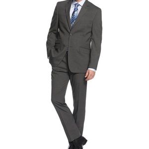 Worn once Perry Ellis suit gray